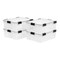 IRIS USA 41 Qt Storage Box with Gasket Seal Lid, 4 Pack - BPA-Free, Made in USA - Heavy Duty Moving Containers with Tight Latch, Weather Proof Tote Bin, WEATHERPRO - Clear/Black